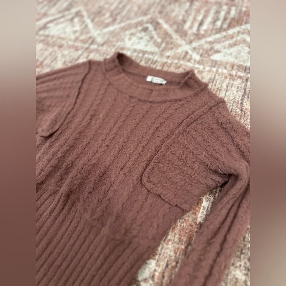 Intimately Free People Keep Me Warm Long Sleeve Sweater Bodysuit Size S - Picture 3 of 6